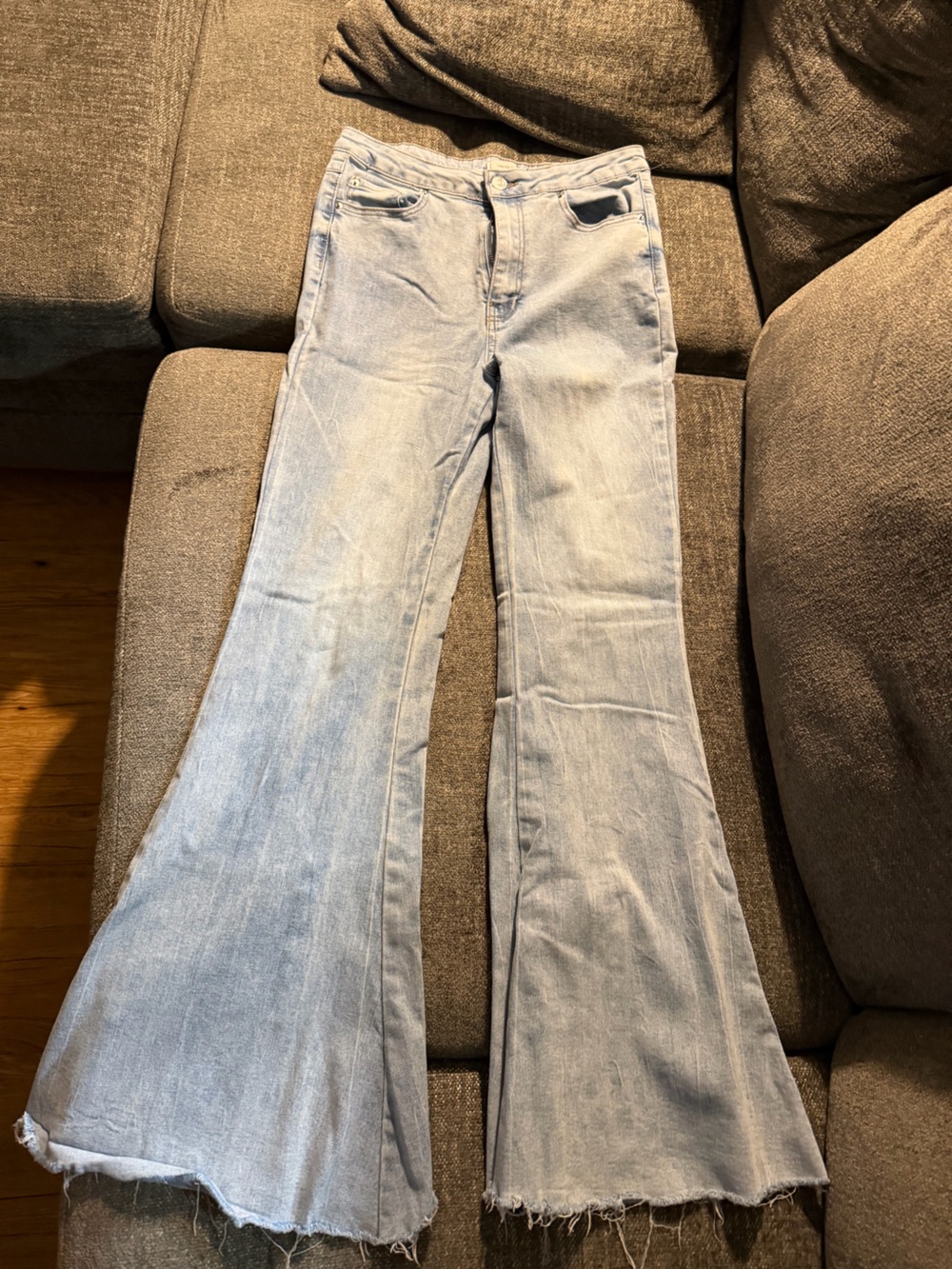 Forever 21 Light Blue Flare Jeans